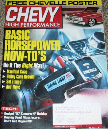 CHEVY HIGH PERFORMANCE 2001 AUG - 9sec. YENKO, LS1/302